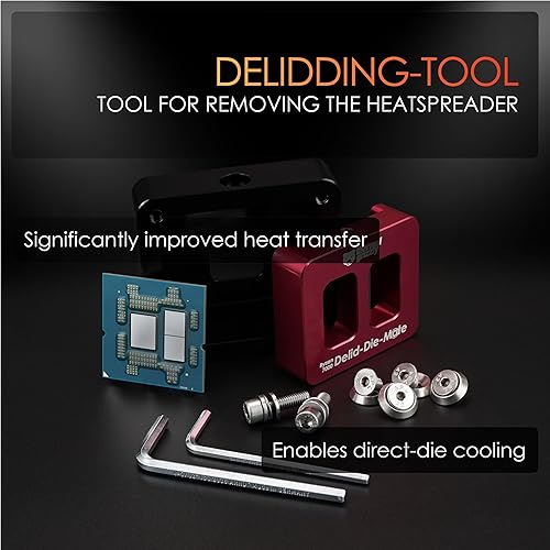 Miniatura 3 de Thermal Grizzly - Delid-Die-Mate - AMD Ryzen 7000 CPU Delid Tool - Processor Heatspreader Removing Tool - Delidding Tool Developed by der8auer -