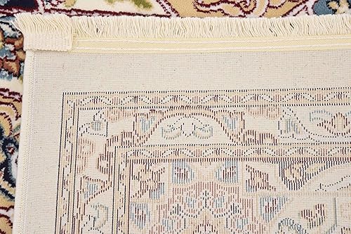 Miniatura 20 de Unique Loom Colección Narenj Adams - Alfombra rectangular (8 x 10 pies, color marfilborgoña)