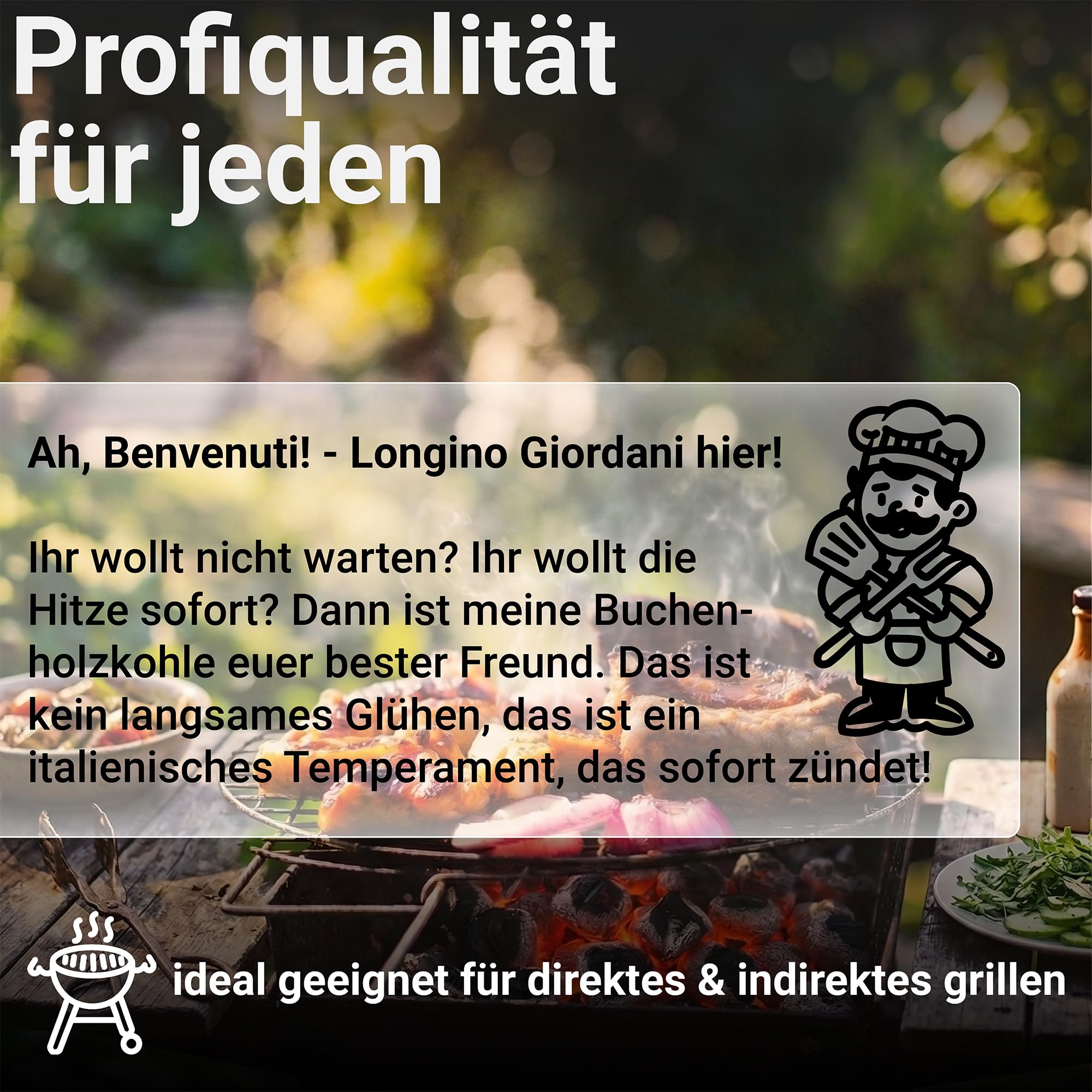 Energie Kienbacher® Holzkohle Buche 20 kg Grillkohle Kohle Restaurant Gastro Qualität Premium große Stücke BBQ Grillkohle Steakhouse Charcoal für Holzkohlegrill Grill Smoker Dutch Oven (2 x 10 kg)