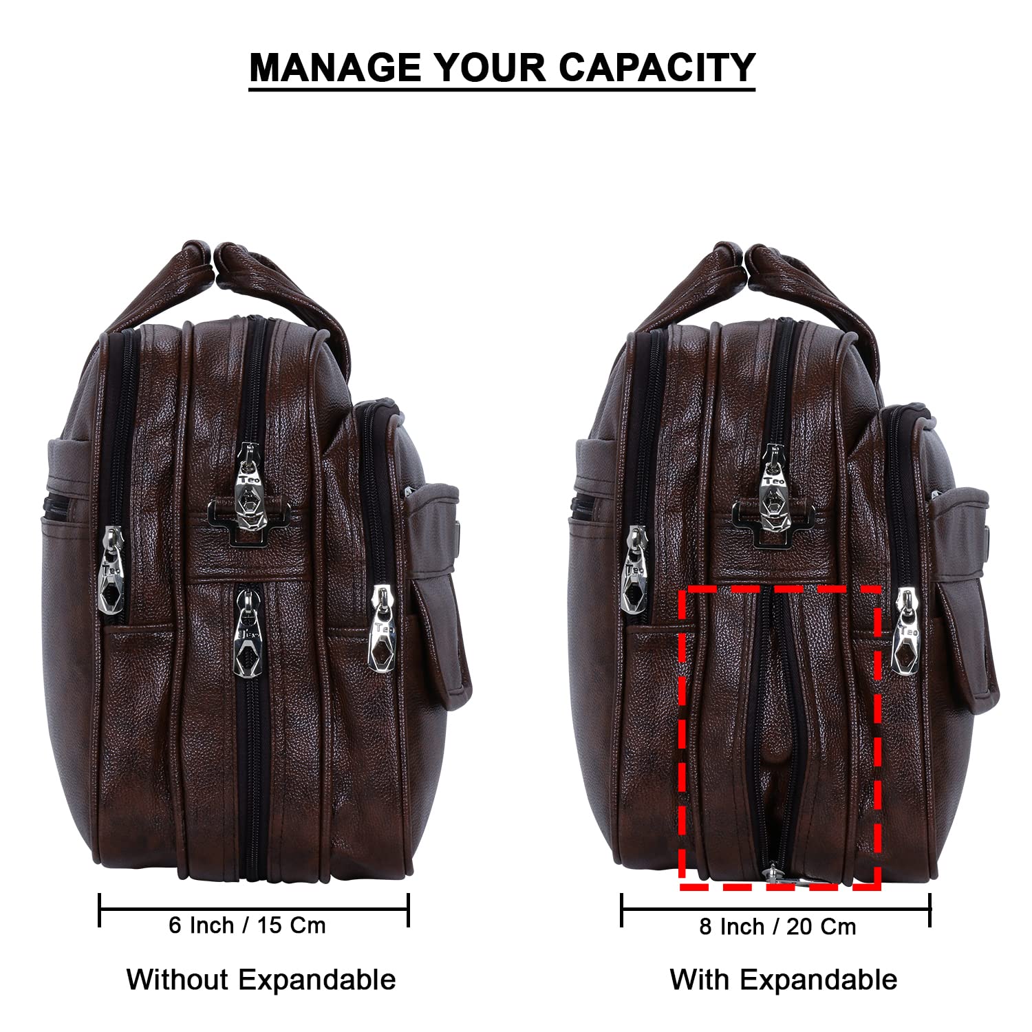 Teo 15.6 Inch Laptop Messenger Bag I Padded Laptop Compartment with Adjustable Strap I Extra Zip Compartments I Dimension: L-40 x W-20 H-30Cm Brown Colour 16 81OcZzzv9mL. SL1500