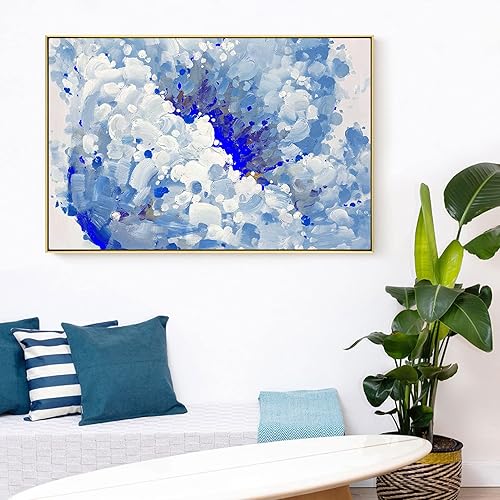 Miniatura 8 de Marco flotante para pinturas en lienzo de 18 x 24 pulgadas, marco de lienzo de metal para bricolaje con 1.5 pulgadas de profundidad, moderno marco