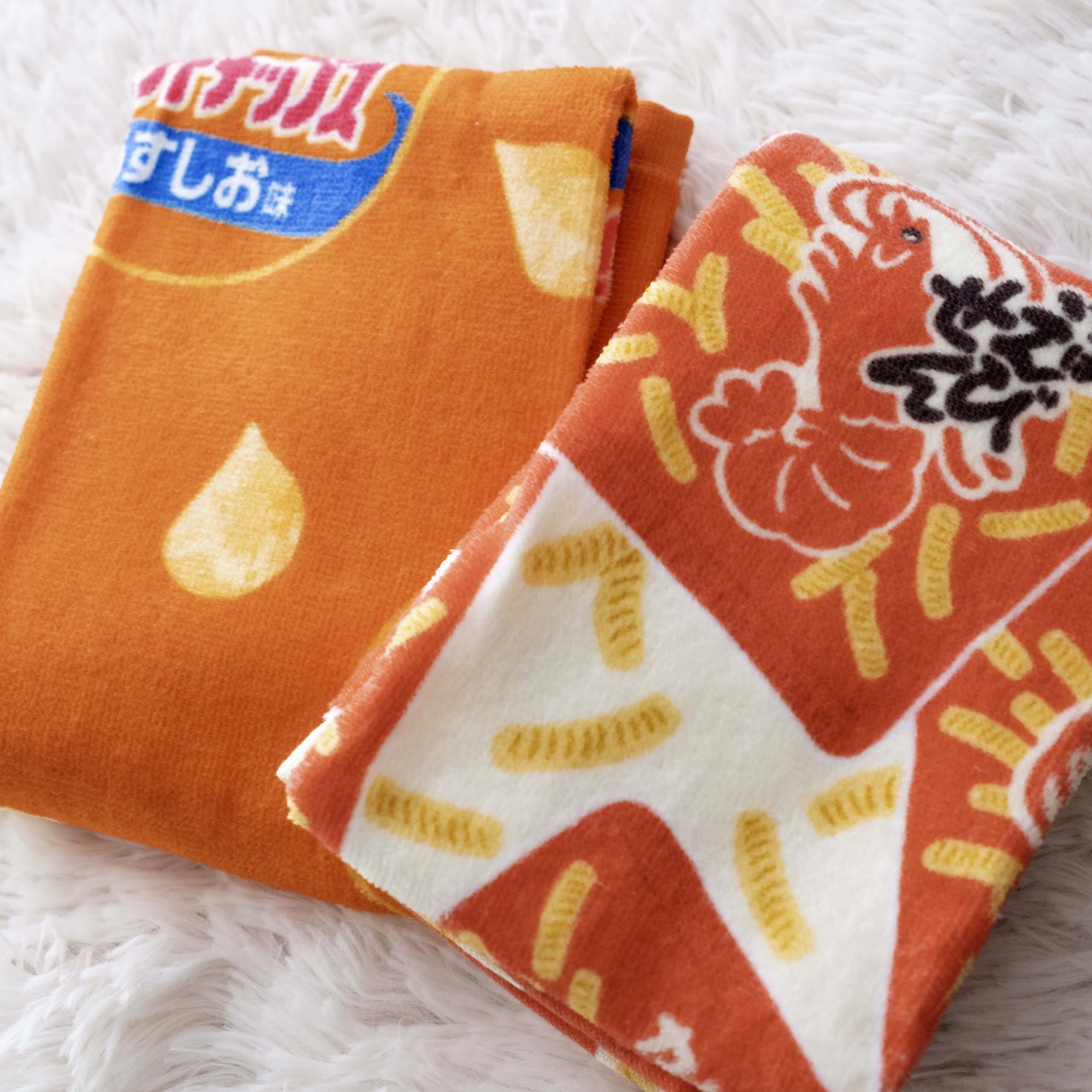 Amazon｜おもしろ フェイスタオル 皆様ご存じの スナック菓子 デザイン