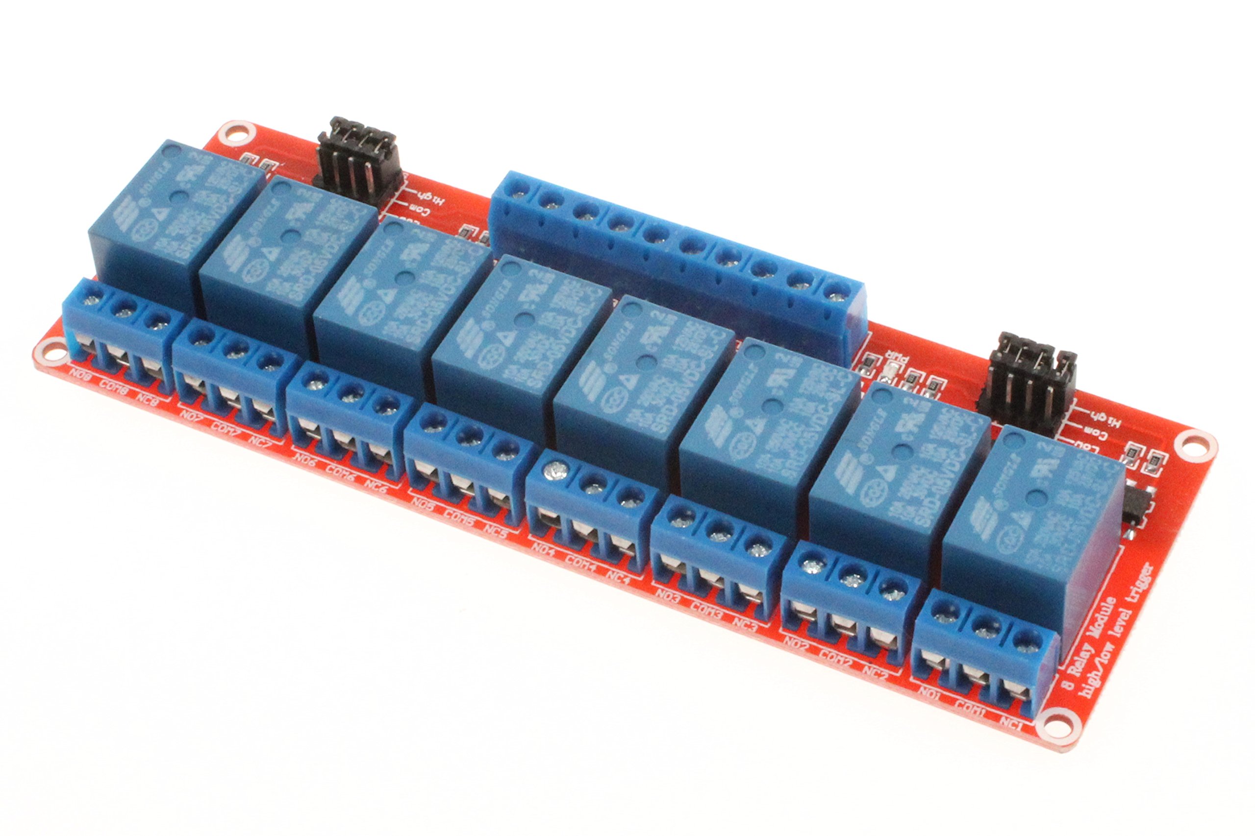 Snapklik.com : NOYITO 8-Channel Relay Module High Low Level Trigger