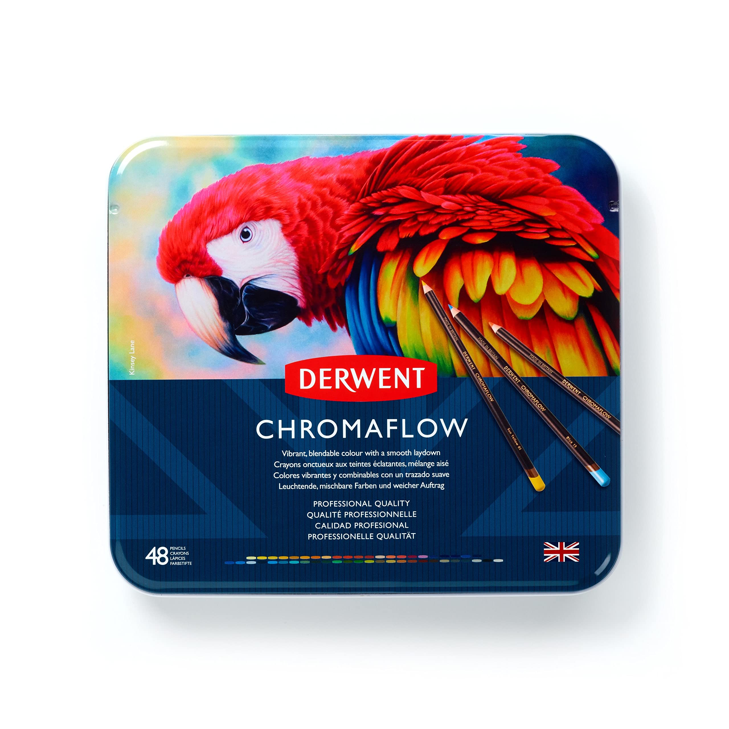 ダーウェント　クロマフロー　色鉛筆 Amazon.com : Derwent Chromaflow Colored Pencils Tin, Set of