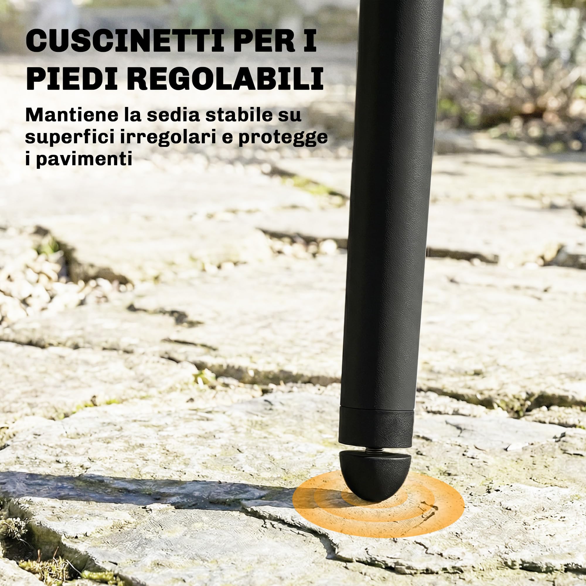Outsunny Juego de 4 sillas de jardín de polipropileno con respaldo ergonómico, sillas para comedor de exterior de metal, para patio, balcón, terraza, exterior, 46 x 51 x 84,5 cm, negro