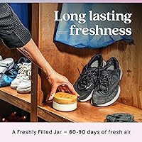 Vista 8 de Azuna Ambientador y Eliminador de Olor para Malos Olores Fuertes Kit de 4 Habitaciones Incluye (4) Frasco de Vidrio Luxe Vacío y Recarga de Gel