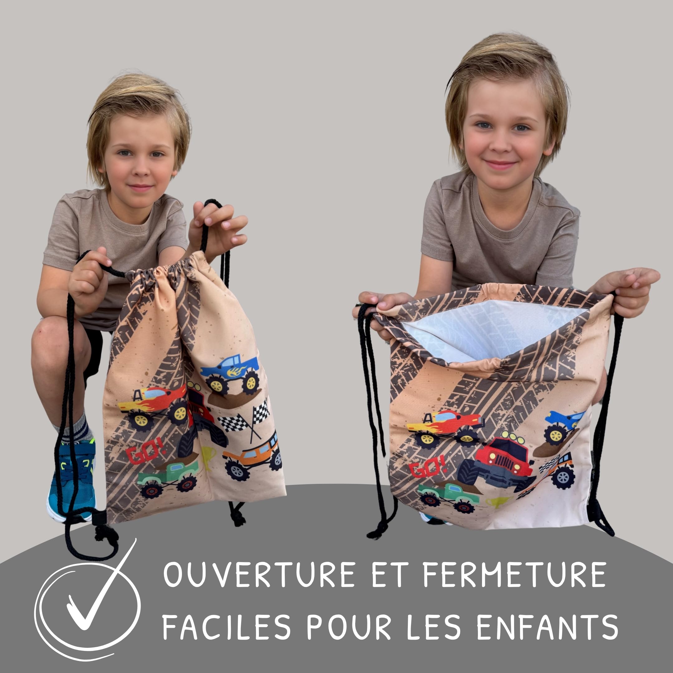 HECKBO Sac de gym pour enfant Motif - 5
