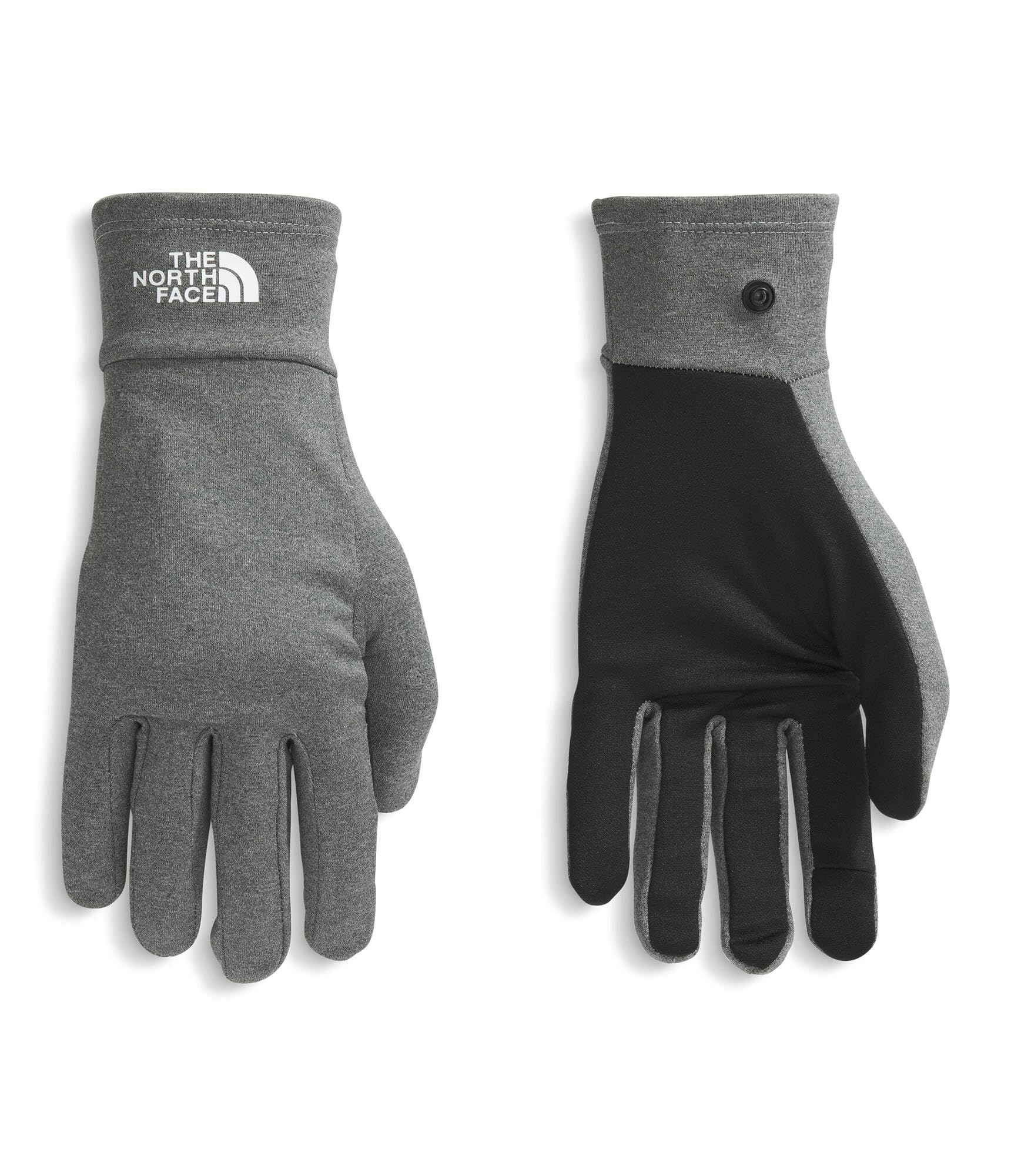 THE NORTH FACE Etip Liner Glove | Touchscreen Compatible, Hand Warming Double Knit Fleece Shell, Snap Cuffs