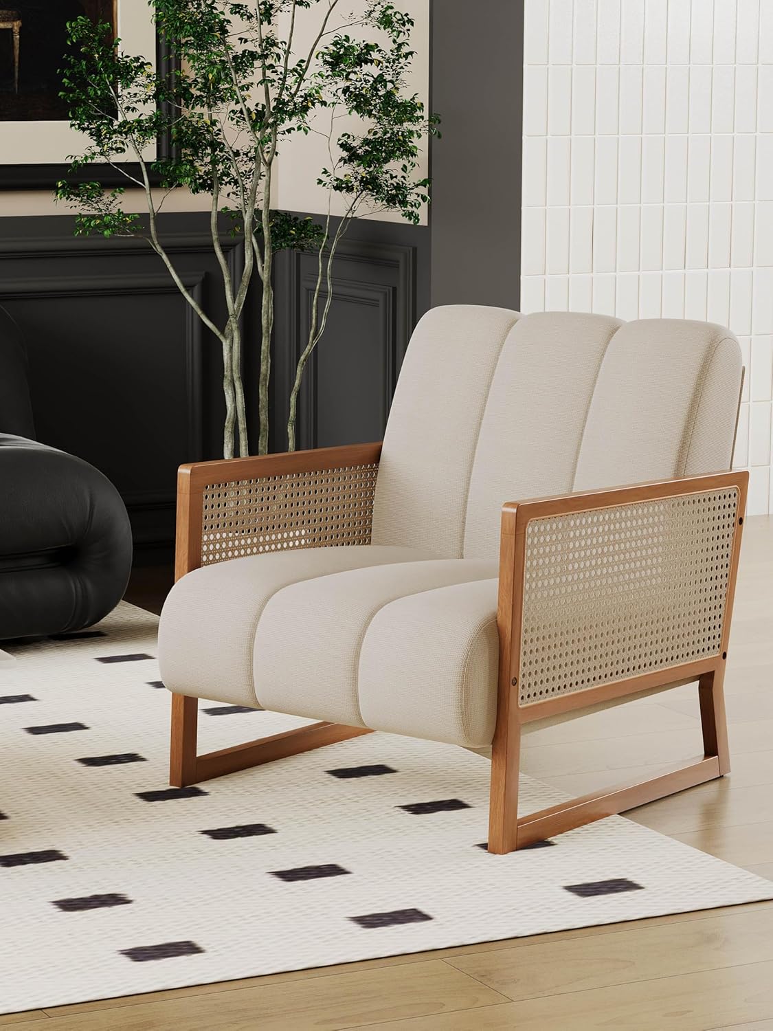 Woven Rattan Accent Chair