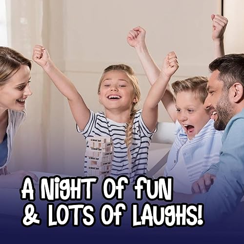 Miniatura 8 de Ice Breaker Tower Questions Tumbling Tower Game - Para todos - 54 divertidos iniciadores de conversación - Grandes juegos familiares para niños y