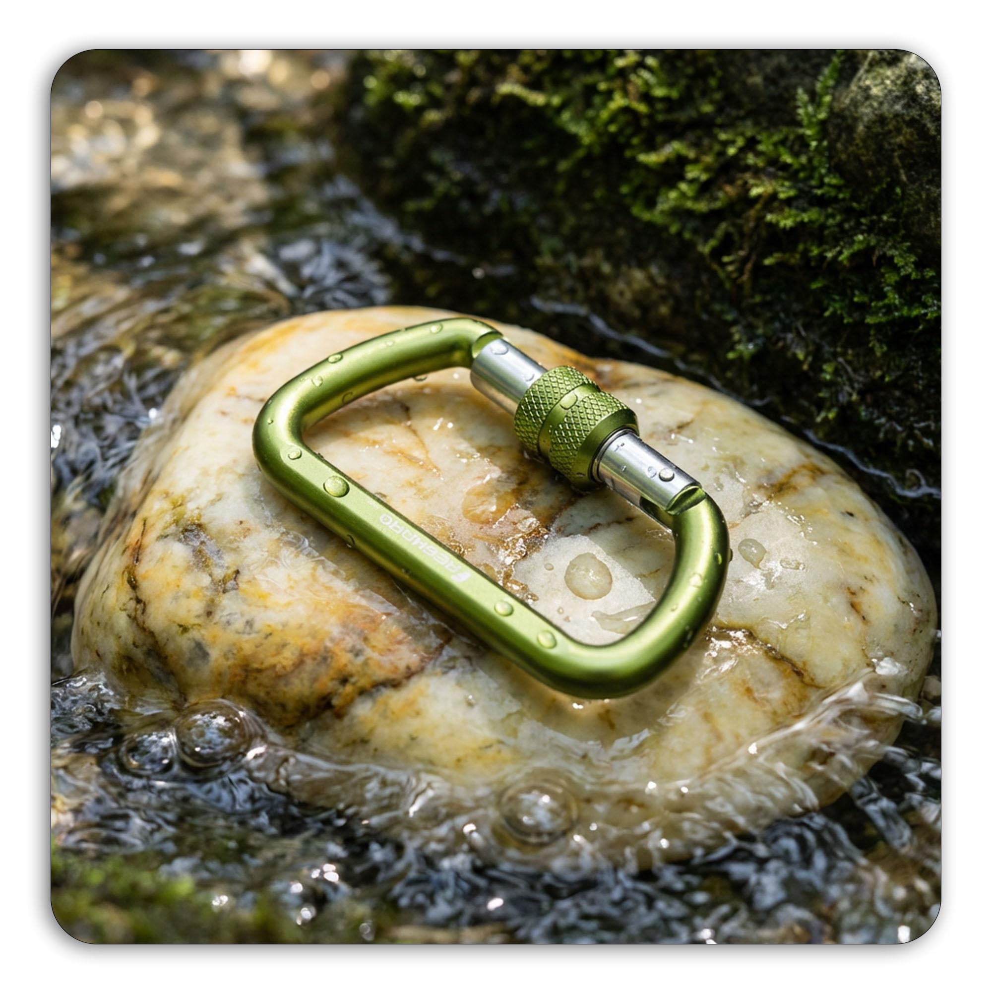 Mousquetons à Vis 7075 Aluminium 12kN 8cm Forme D 2/3pcs