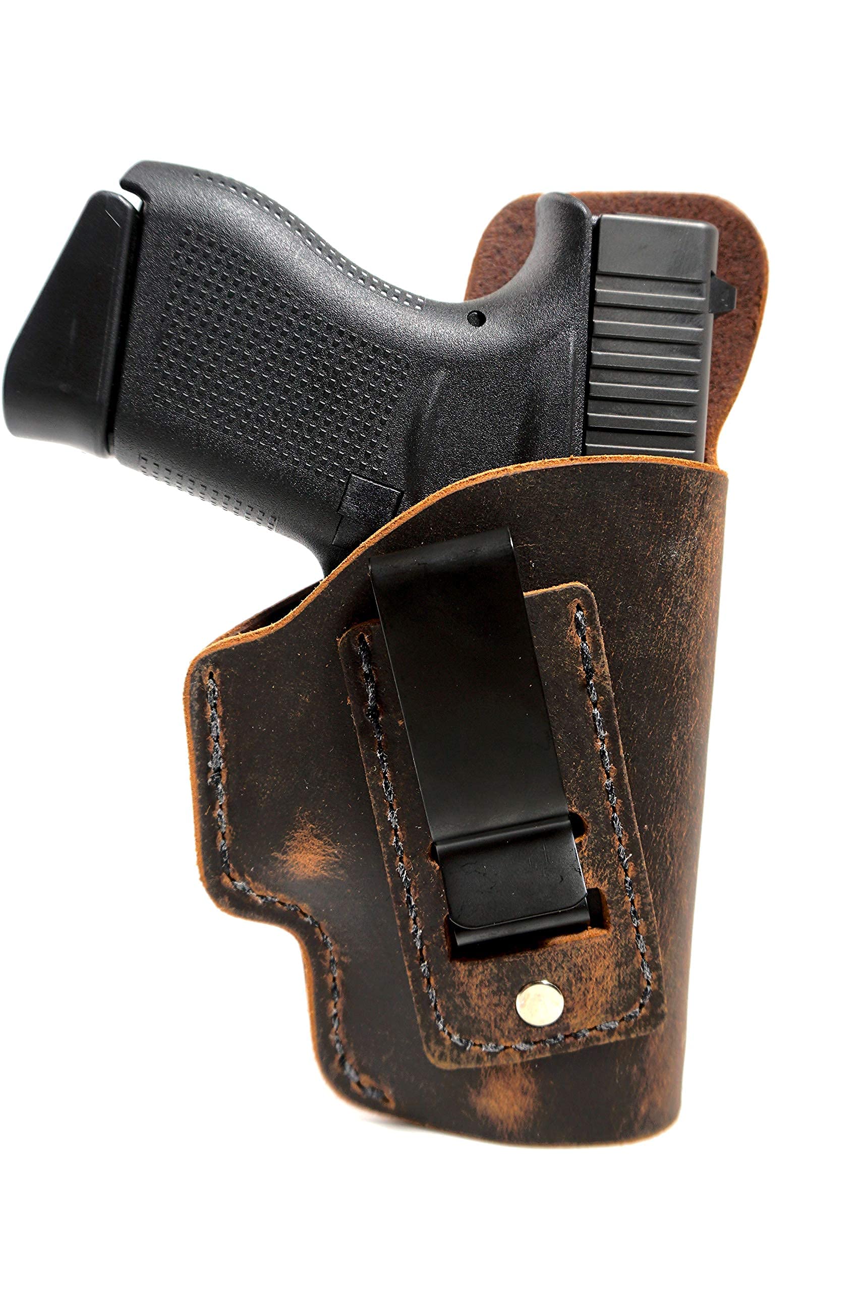 Inside The Waistband Leather Holster - Made in USA Designed for Comfort - Water Buffalo Leather- Great for Concealed Carry
