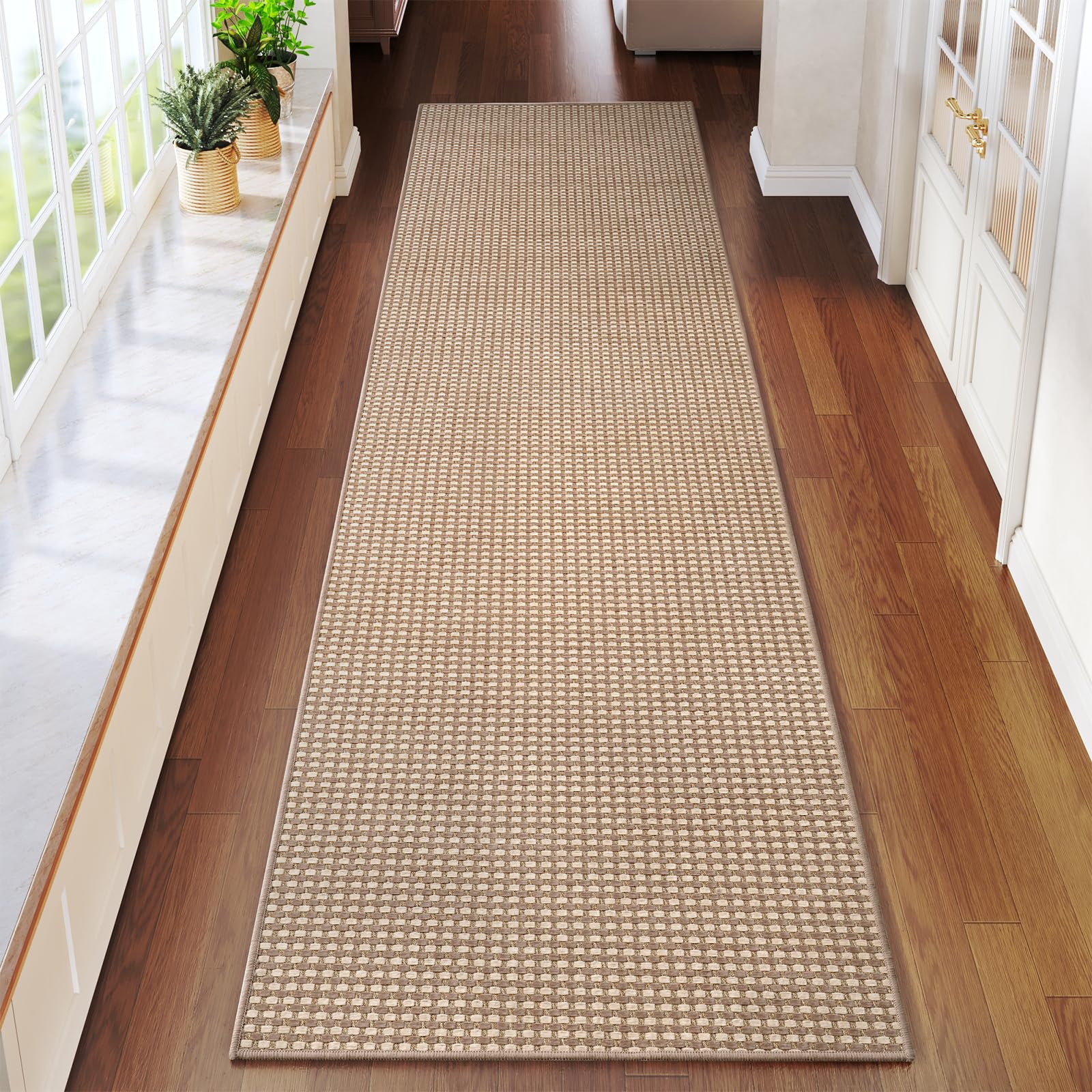 YDKGL Boho 2x8 ft Runners for Hallways Extra Long Woven Washable Kitchen Runner Mat Rugs Non Slip, Soft Entryway Laundry Hall Floor Runner Carpet for