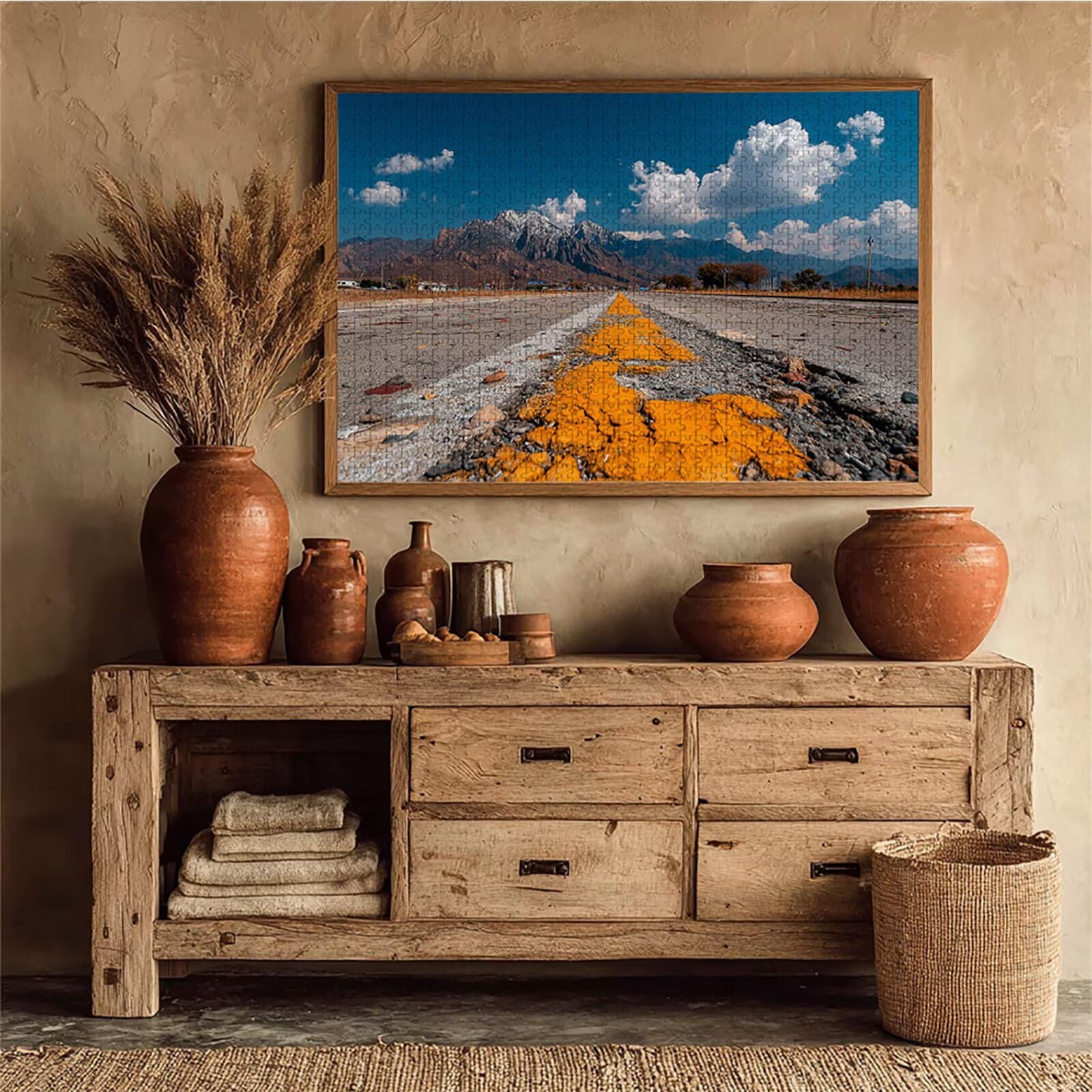 Widok ulicy Puzzle 6000 sztuk dla dorosłych, drewniane puzzle z pudełkiem 179 x 105 cm, pomysł na prezent dla kobiet, zabawne gry rodzinne, gry wyzwania, wykwintne pudełko upominkowe, wystrój domu