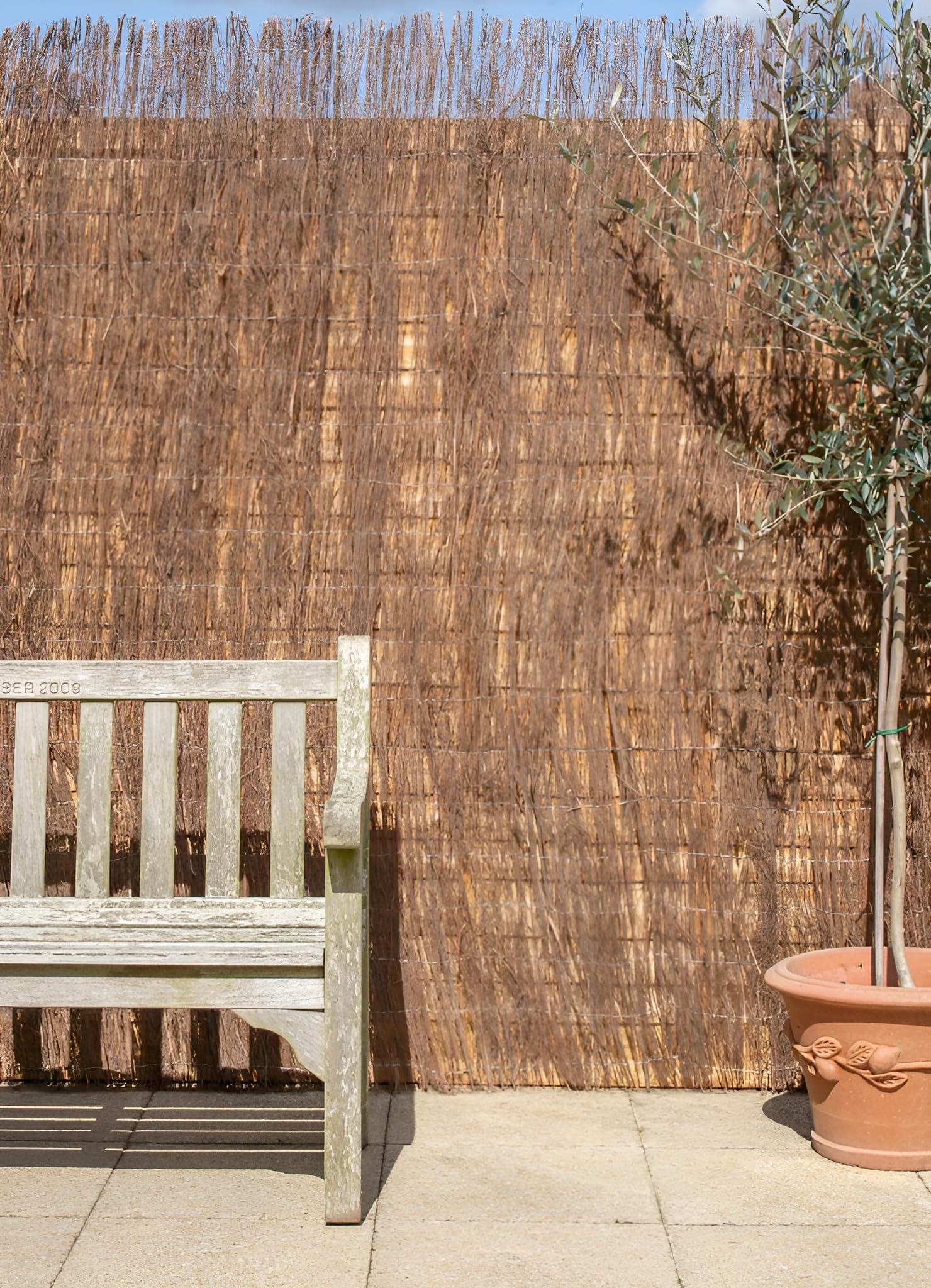 Primrose Brown Papillon Brushwood Heather Thatch Natural Garden Screening Roll Wind & Sun Protection 4M X 1.5M (13Ft 1In X 5Ft)