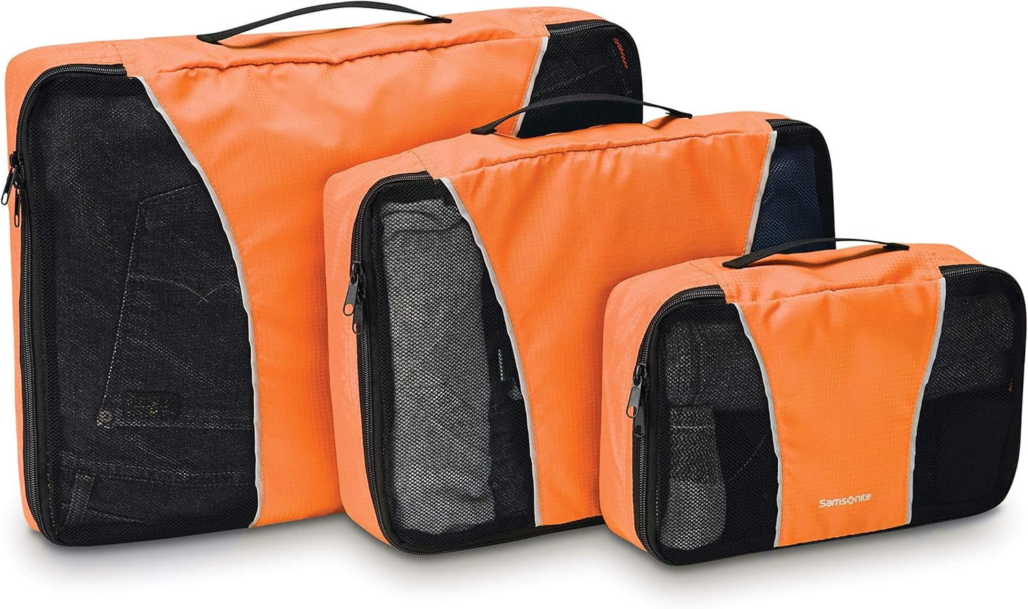 Samsonite 3 Piece Packing Cube Set, Orange Tiger, One Size