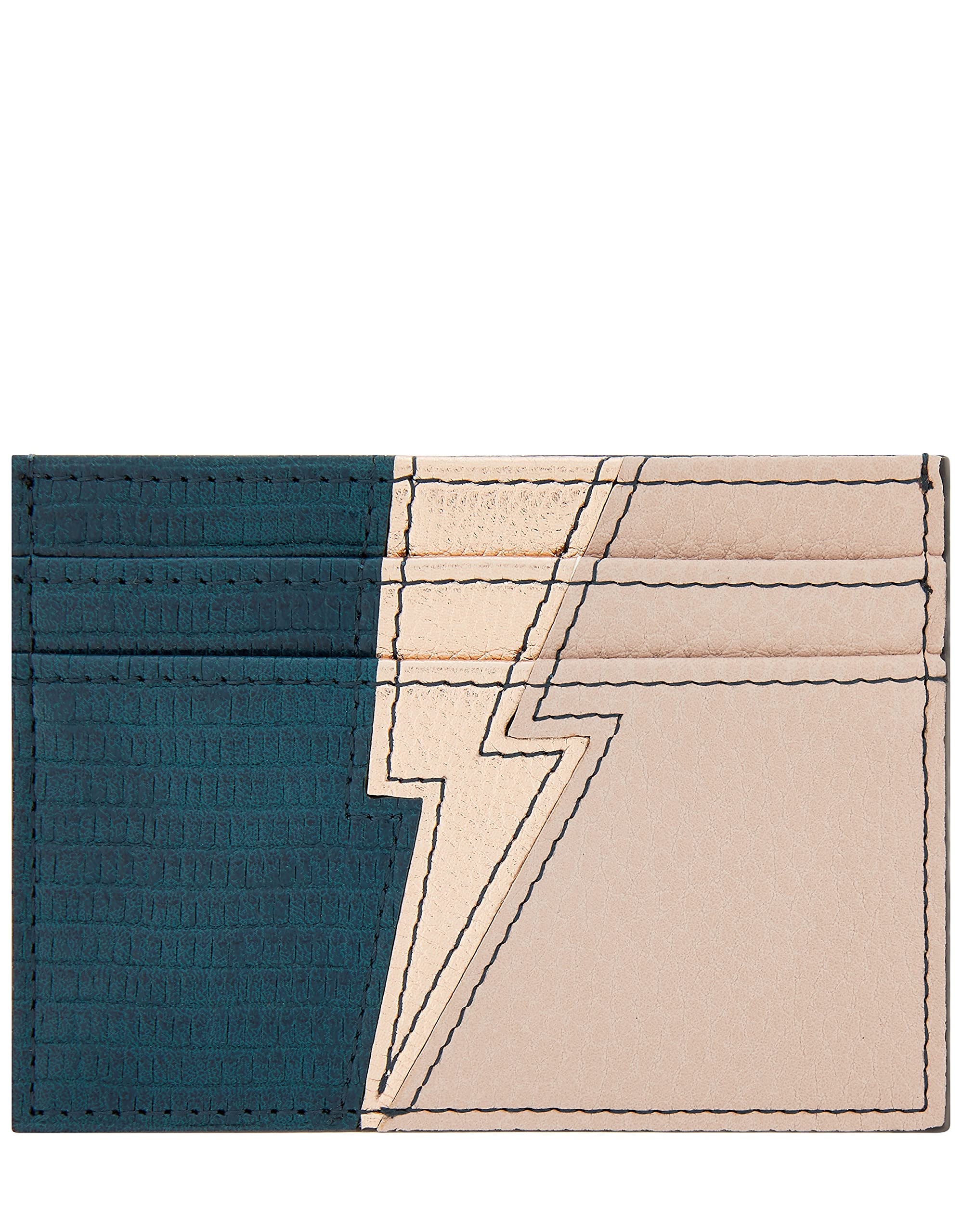 Accessorize London Women's Faux Leather Darks-Multi Lightning Bolt Hampton Cardholder