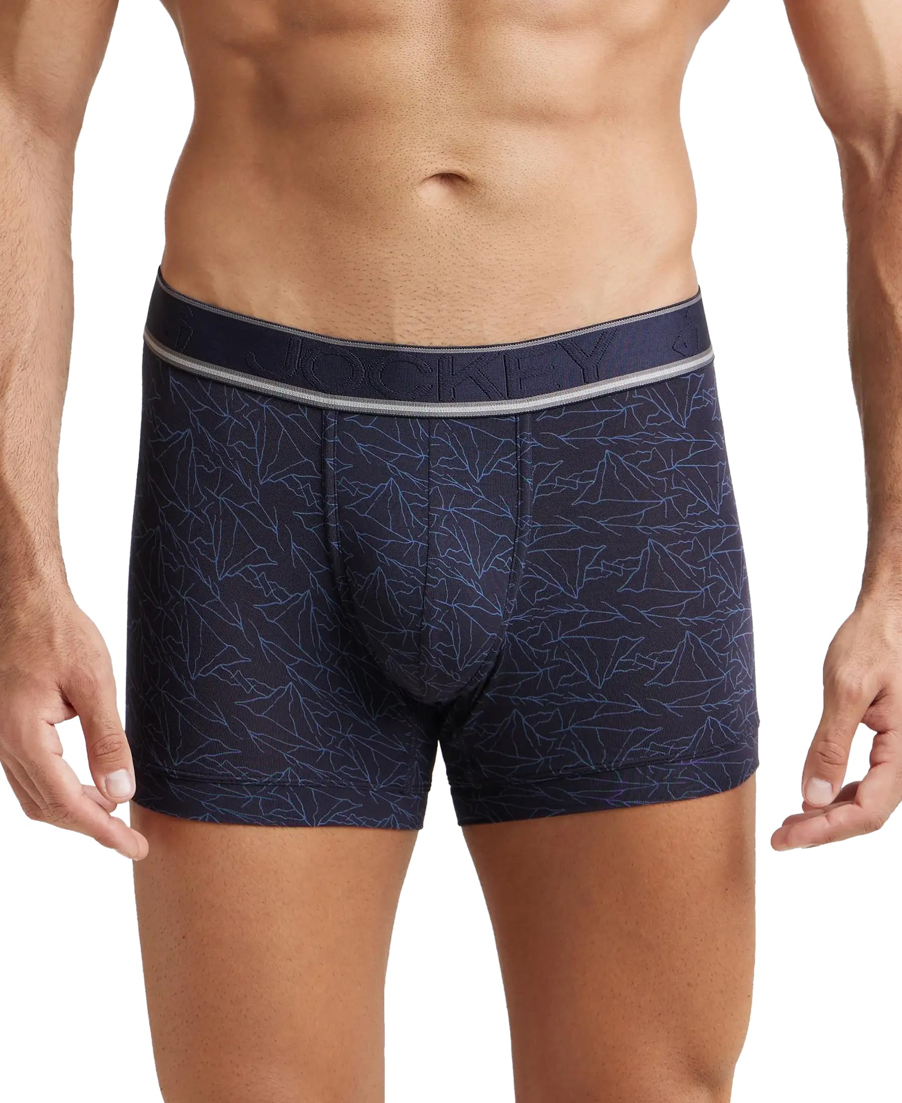 Printed Tencel Elasticated Men's Trunks-image-9