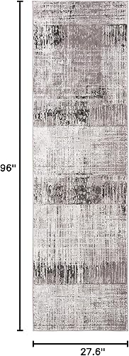 Miniatura 128 de SAFAVIEH Craft Collection - Alfombra cuadrada de 6 pies 7 pulgadas, gris y azul, diseño abstracto moderno, no desprende pelusa y de fácil cuidado