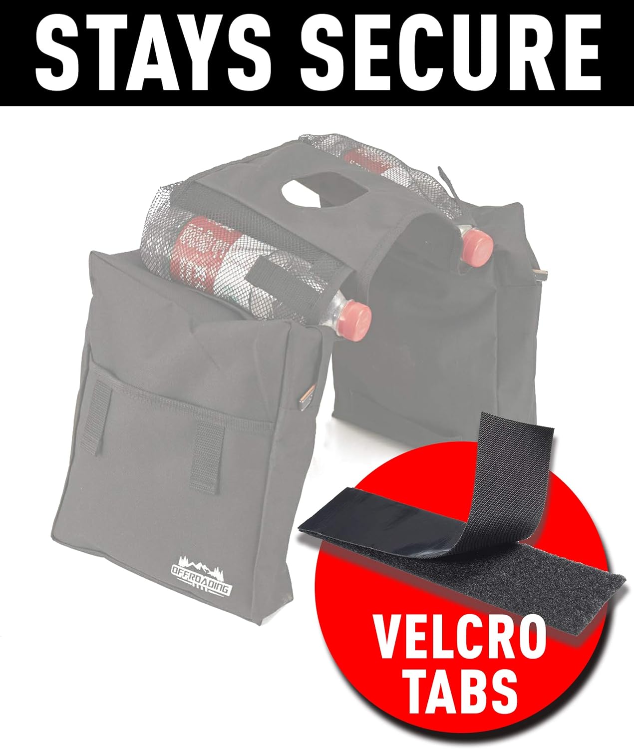 Offroading Gear ATV Saddle Bag with with Two Compartments for Quad, Motorcycle, etc. : Automotive