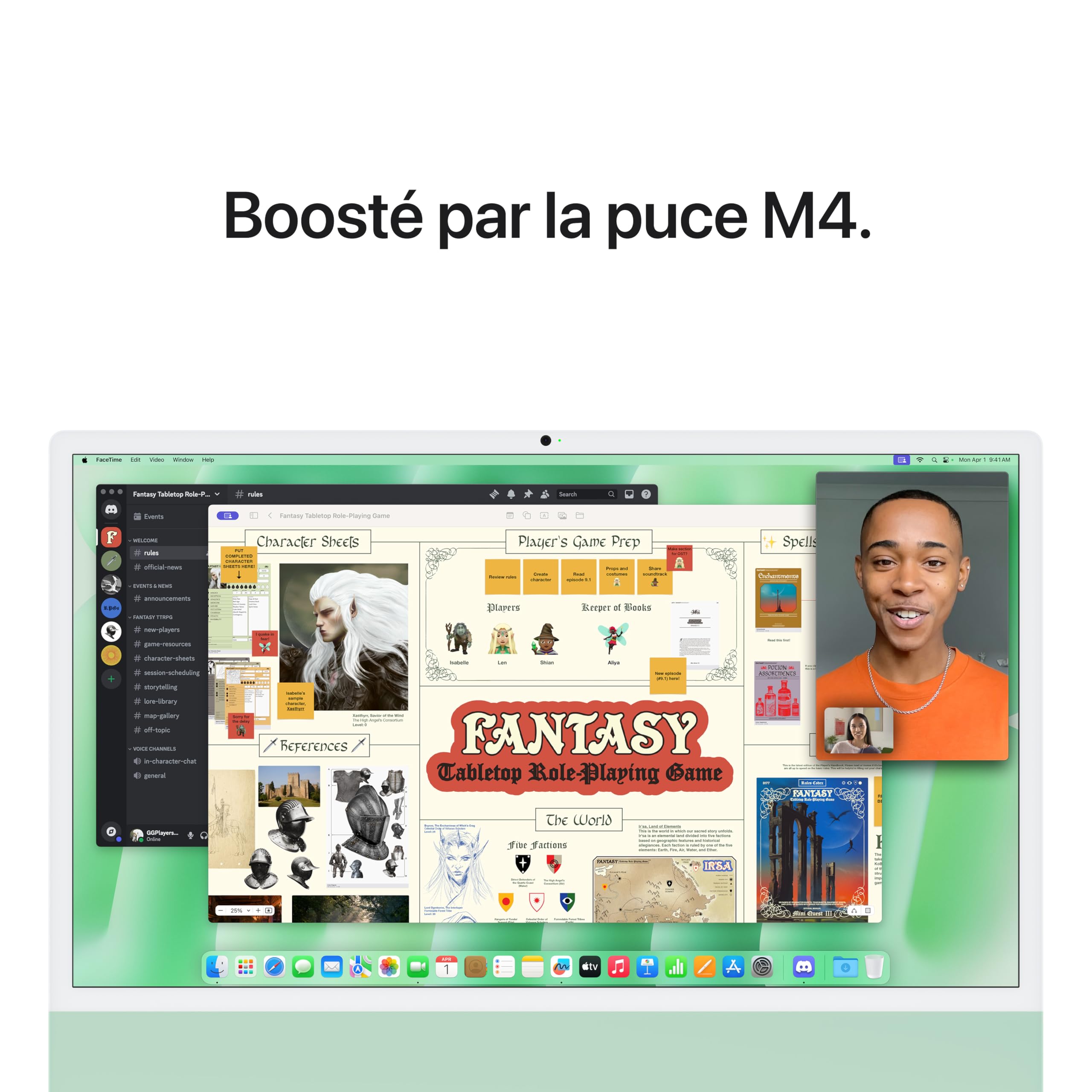 Apple iMac Ordinateur de Bureau Tout-en-Un avec Puce M4, CPU 8 cœurs et GPU 8 cœurs : Conçu pour Apple Intelligence, écran Retina 24'', 16 Go de mémoire unifiée, 256 Go de Stockage SSD ; Vert