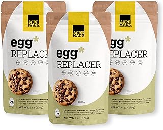 AcreMade Plant-Based Egg Replacer for Baking, Vegan Egg Powder, Whole Egg Replacer, Gluten-Free, Soy-Free, Non-GMO, Shelf Stable, Natural Egg Substitute and Replacement for Baking, Top 9 Allergen-Free (6 oz (Pack of 3))
