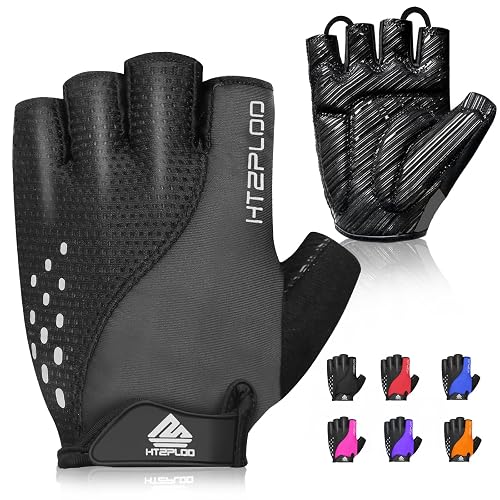 HTZPLOO Half-Finger Bike Gloves for Cycling