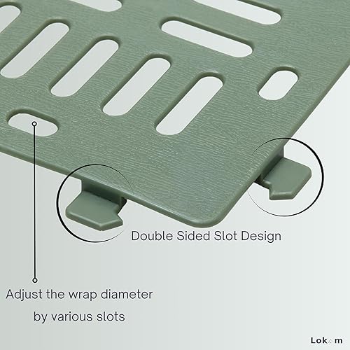 Miniatura 8 de LOKAM Paquete de 7 protectores de tronco de árbol  Cubiertas de árboles verde oscuro  Protectores de plantas de animales  Protege contra