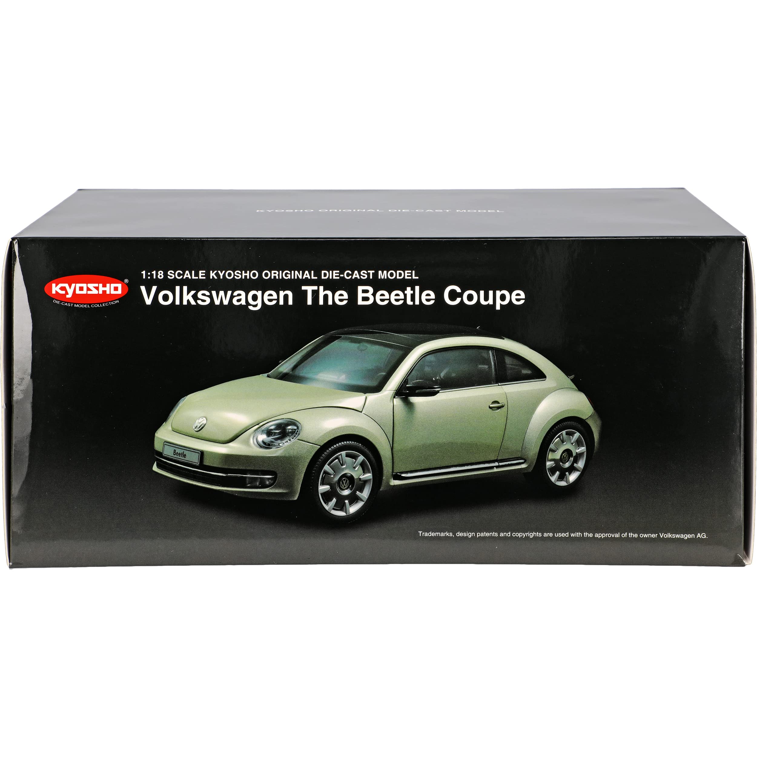 Kyosho Volkwagen Beetle Coupe Moon Rock Silber Grau Ab 2012 1/18