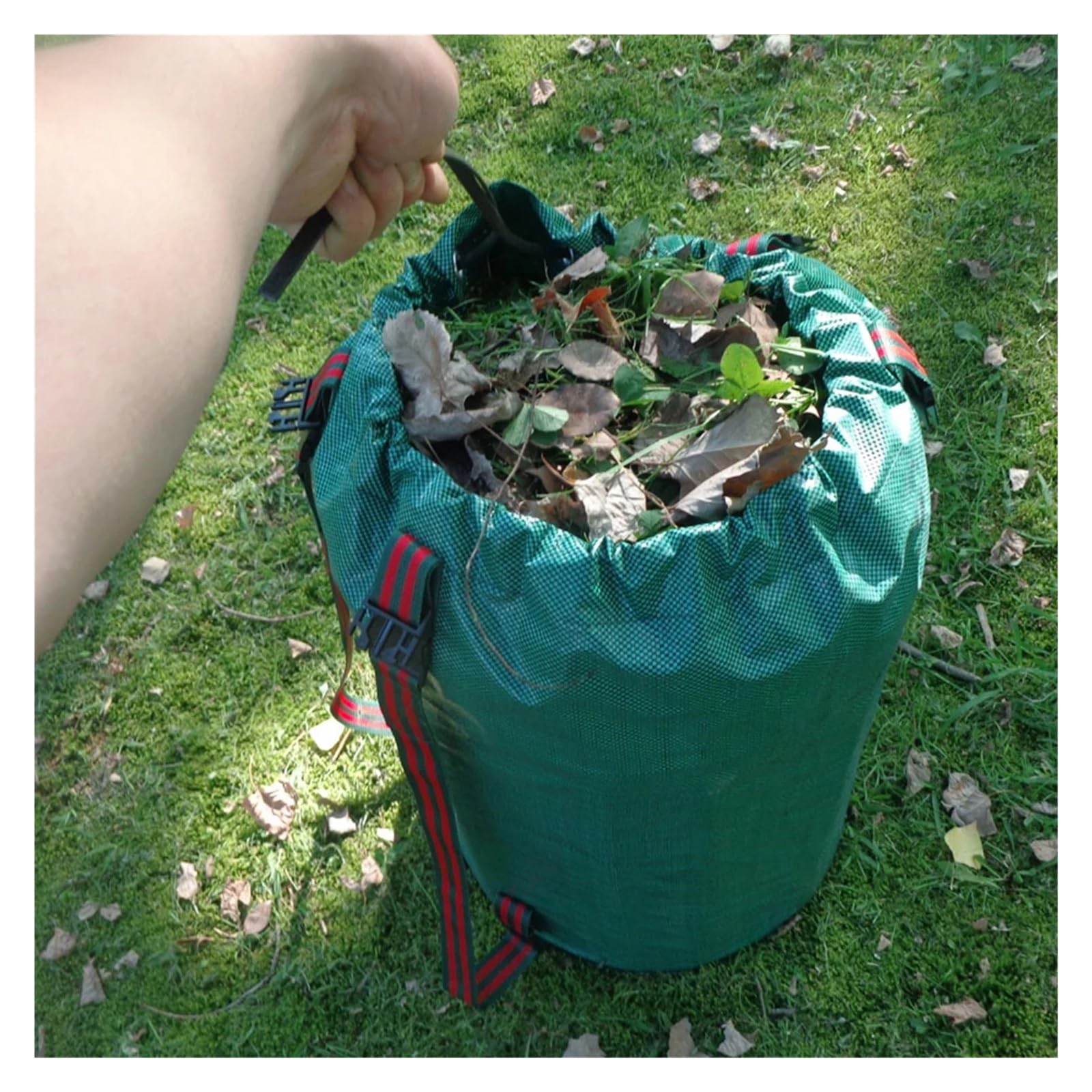 Bolsa de jardín 120-300L bolsas gran capacidad saco hojas reutilizable contenedor basura malas hierbas(272L)
