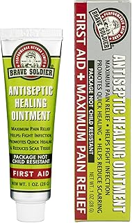 Antiseptic Healing Ointment - Best Wound Care & Skin Repair Cream with Tea Tree Oil - First Aid Supplies for Burns, Wounds & More, 1 Ounce