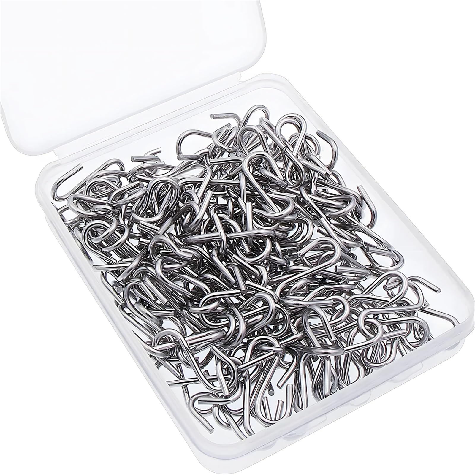 80/120/150 Stück Edelstahl 2,54 cm S-Haken-Anschluss(150pcs)