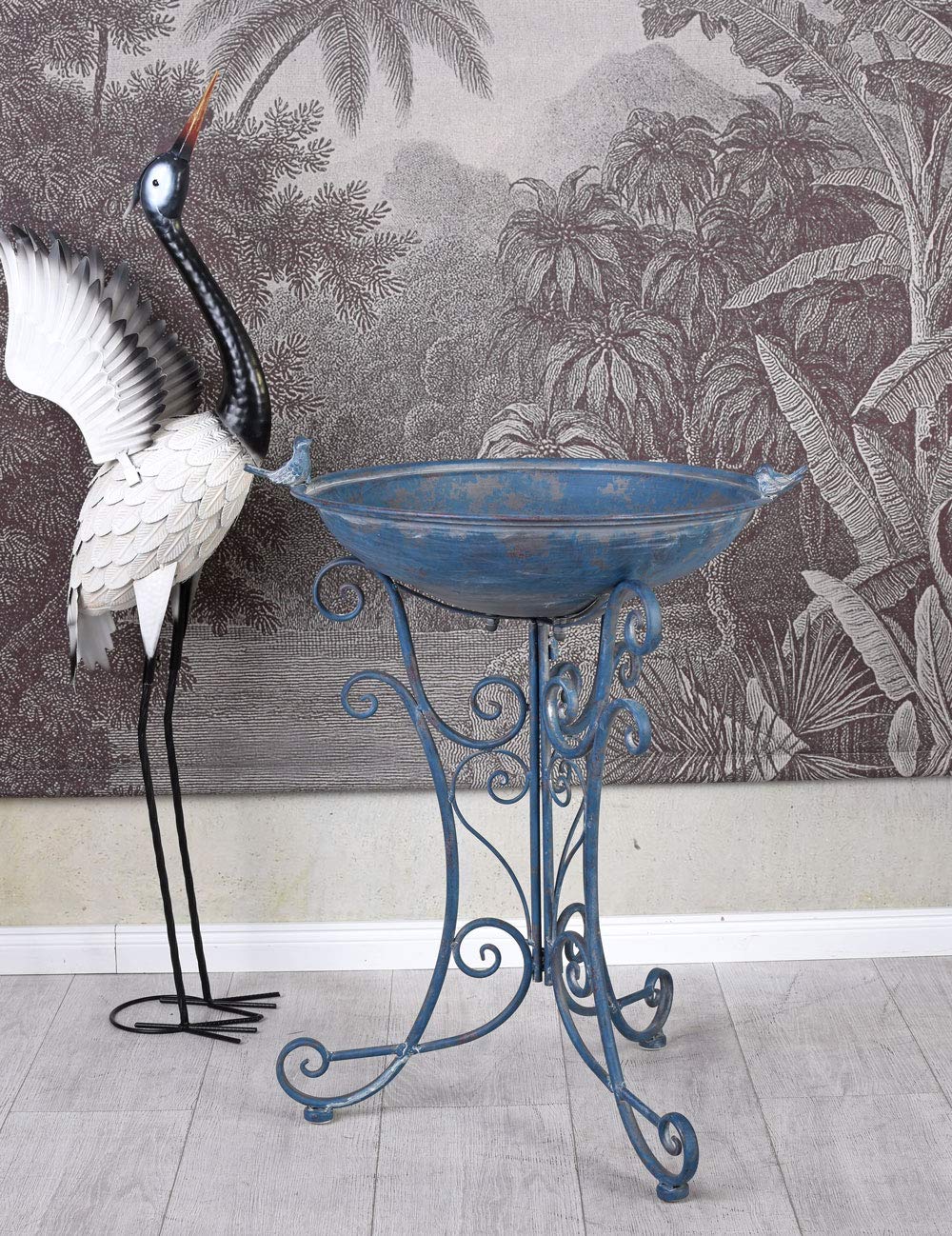 Palazzo aja256 - Bebedero para pájaros (73 cm), diseño rústico