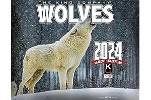 2024 Wolves Wall Calendar 16-Month X-Large Size 14x22, Wolf Calendar by The...