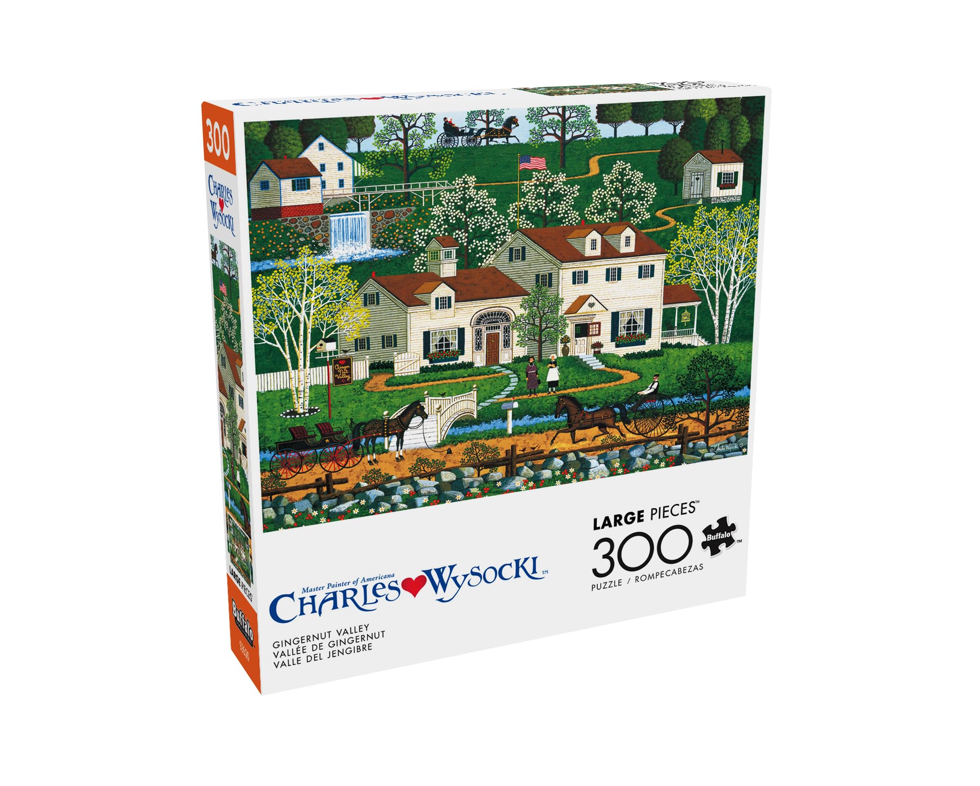 Amazon.com: Buffalo Games Charles Wysocki - Gingernut Valley - 300