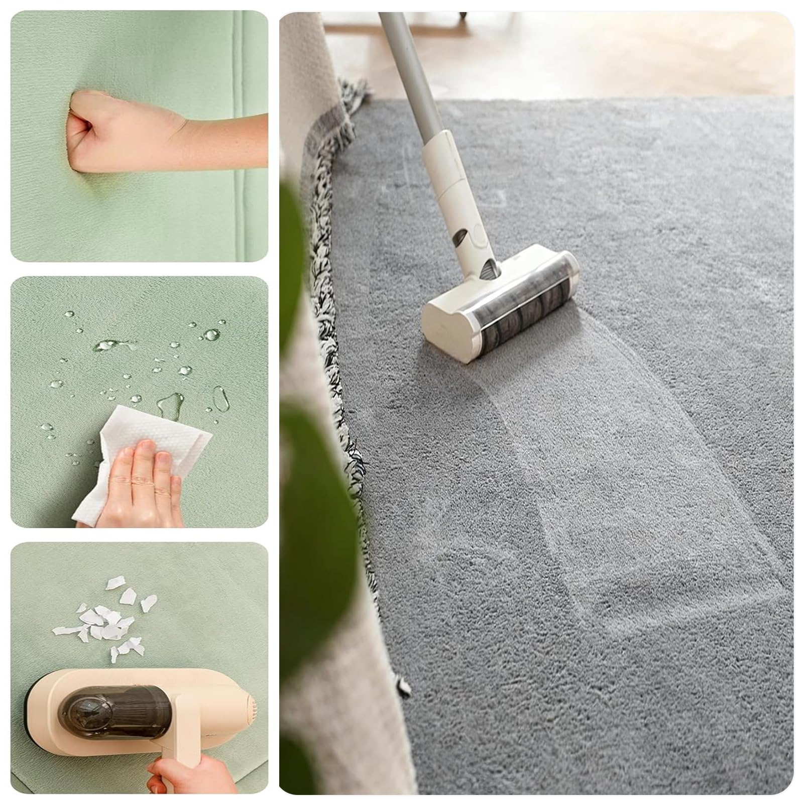 2cm Tappeto Gioco Bambini 120 x 180 cm Grigio Scuro Extra Spesso e Pieghevole, Antiscivolo Tappeto strisciante Ideale per Pavimenti e Box Neonato