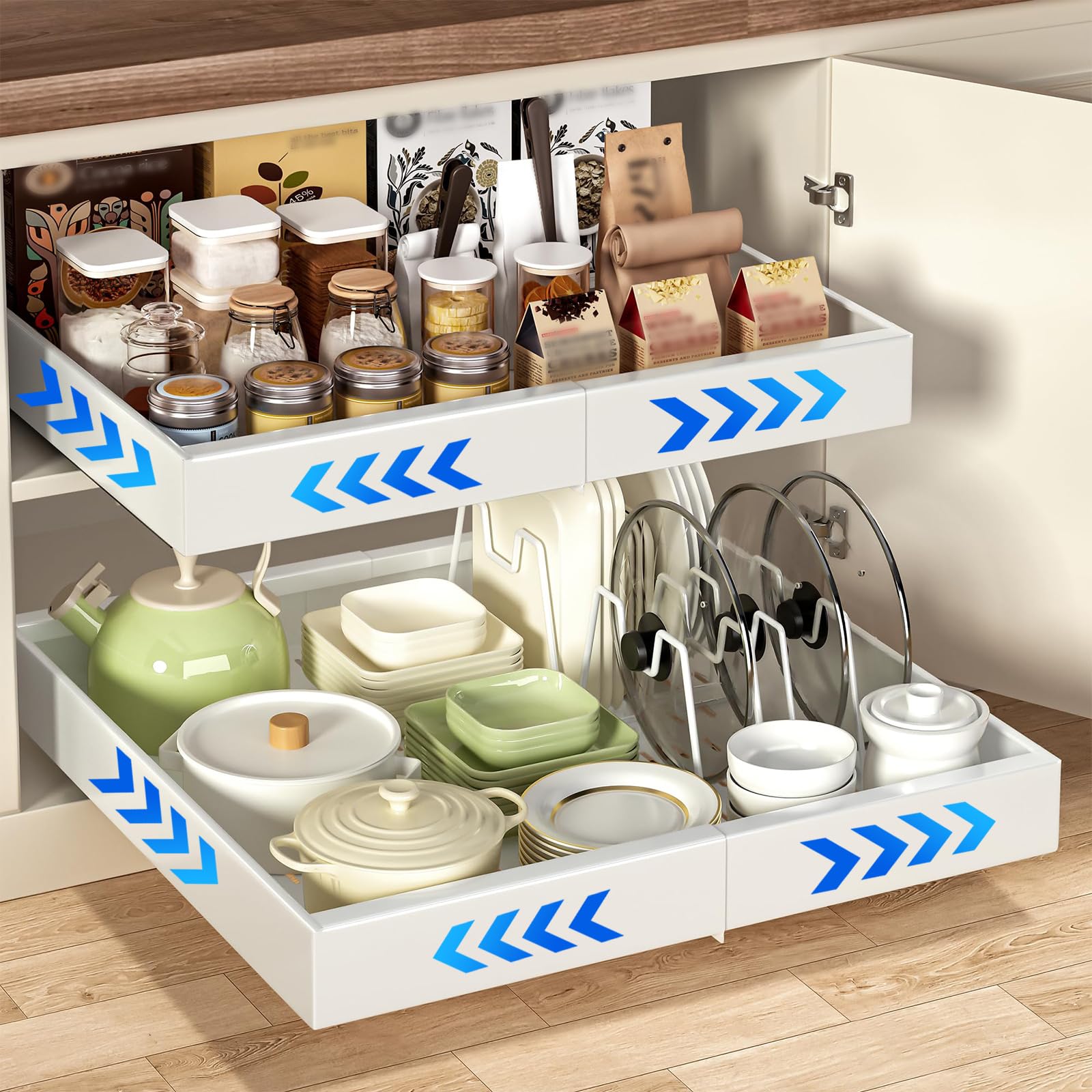 Tiroir Télescopique Pour Armoire De Cuisine, Tiroirs, Organiseur