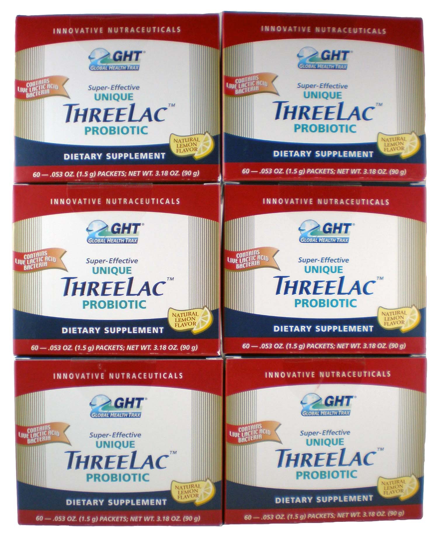 THREELAC Probiotic, 60 Packets (6 Pack)