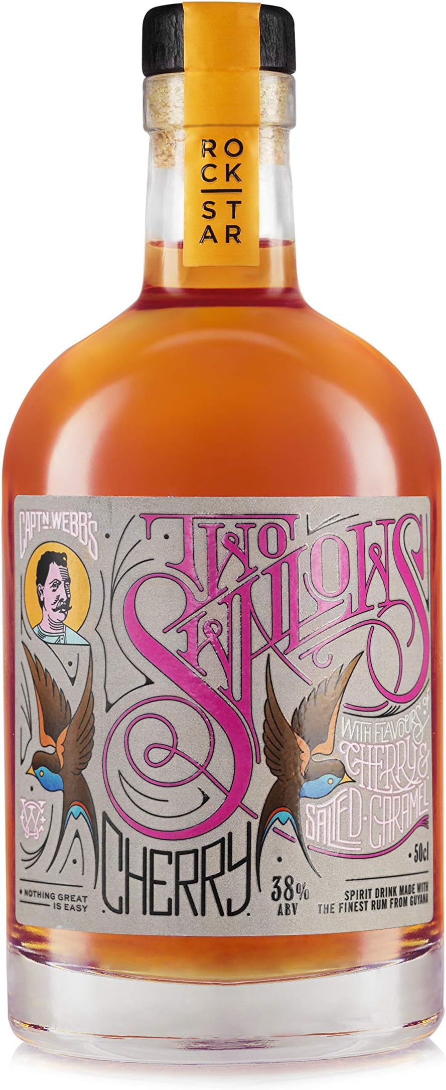 Rockstar Spirits | Rockstar Rum | Captn Webbโs | Two Swallows Rum | Cherry Rum | Spiced Rum | Best Spiced Rum Award | Perfect in Spiced Rum Cocktails | Cuba Libre | Vegan Gluten Free