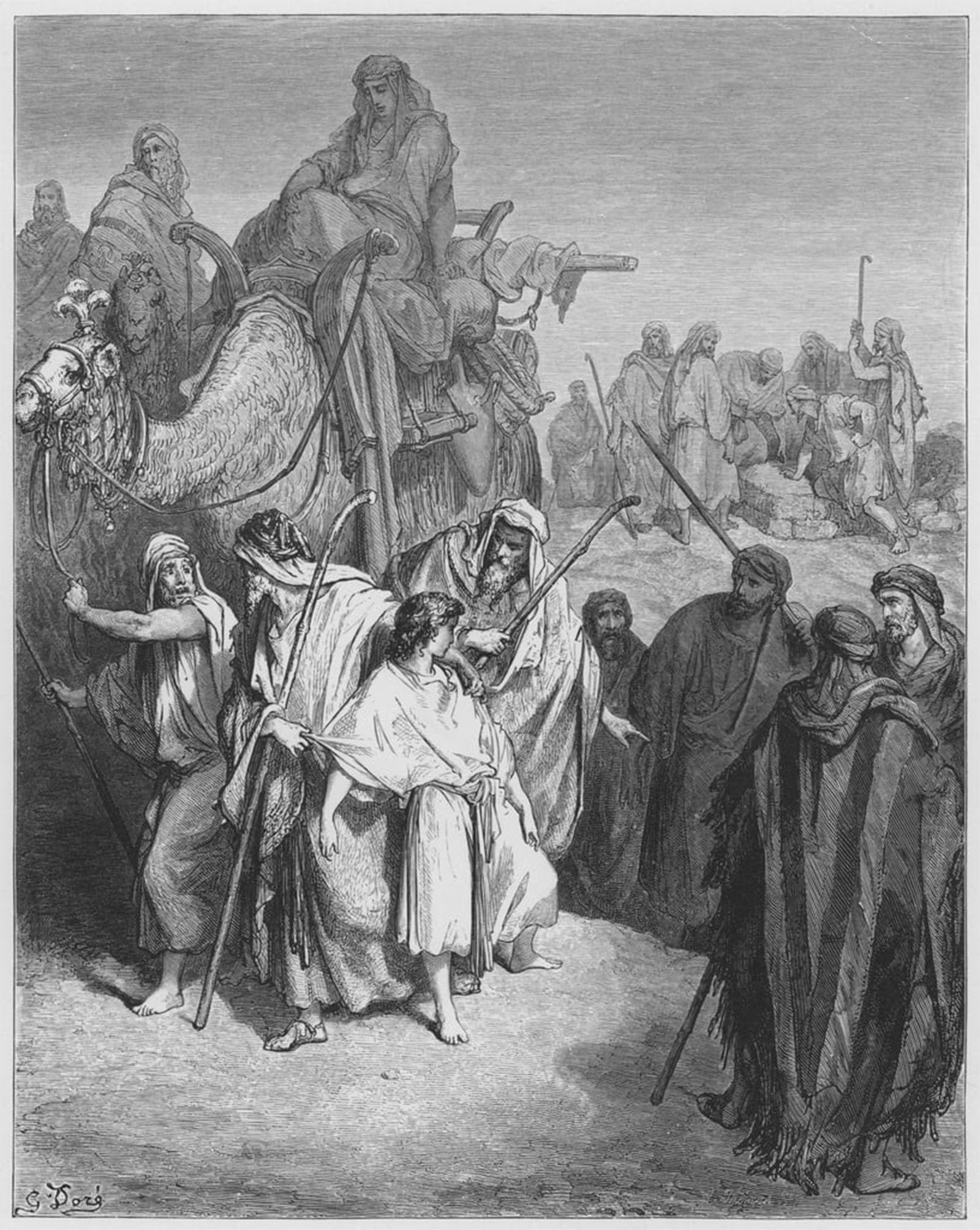 Pintura en lienzo de Gustave Doré, impresión de alta calidad sobre la Biblia 5
