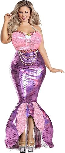 Miniatura 2 de Disfraz de sirena para mujer, talla grande