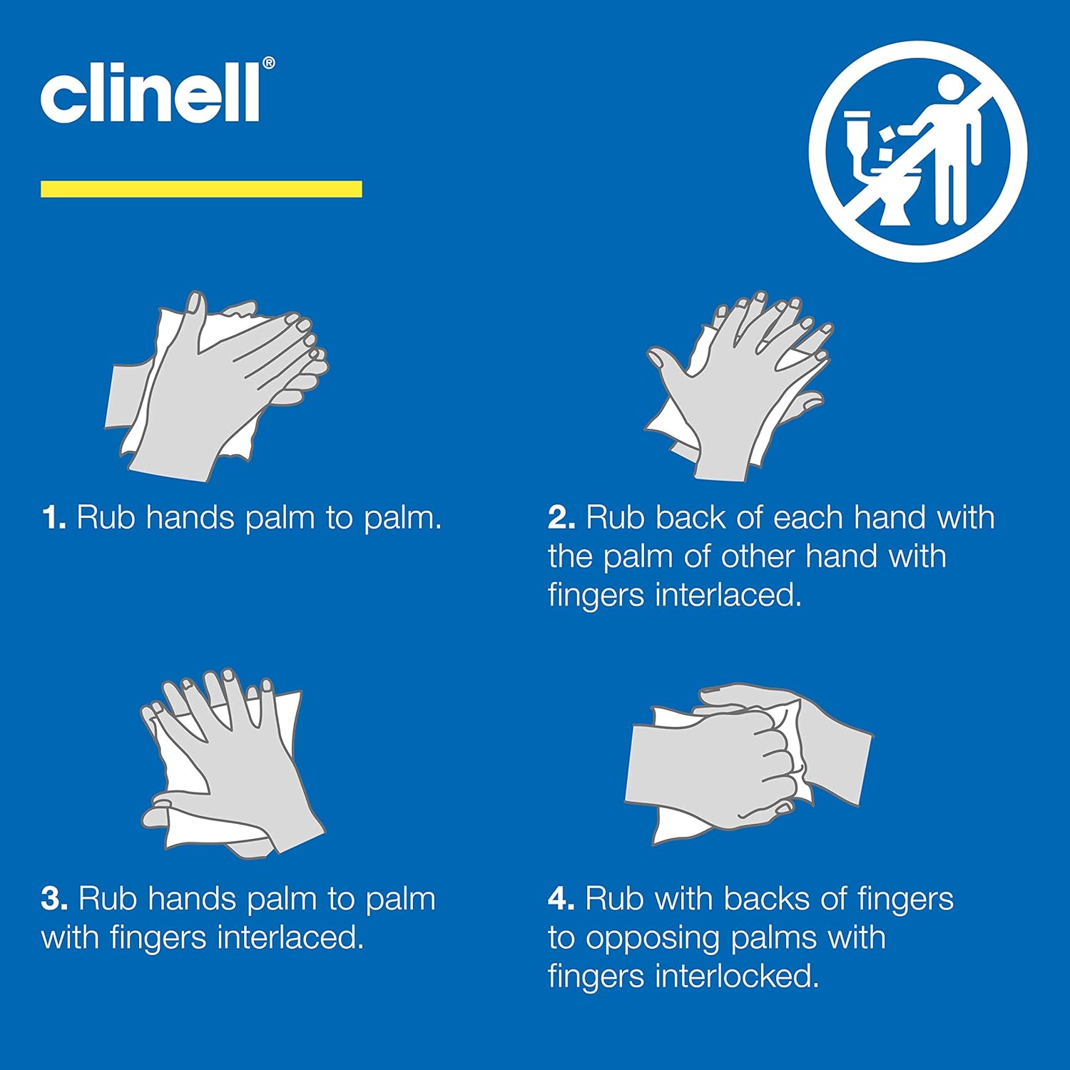 Clinell Antimicrobial Hand Wipes - Pack of 1 - 200 Wipes - Antibacterial, Suitable for Hands and Surfaces - Dermatologically Tested, Kills 99.99% of Germs 7 81Od451RGEL. SL1500