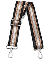 Vista 28 de Correa para bolso, accesorios plateados, correas anchas para bolsa, correa de hombro ajustable para bolsos