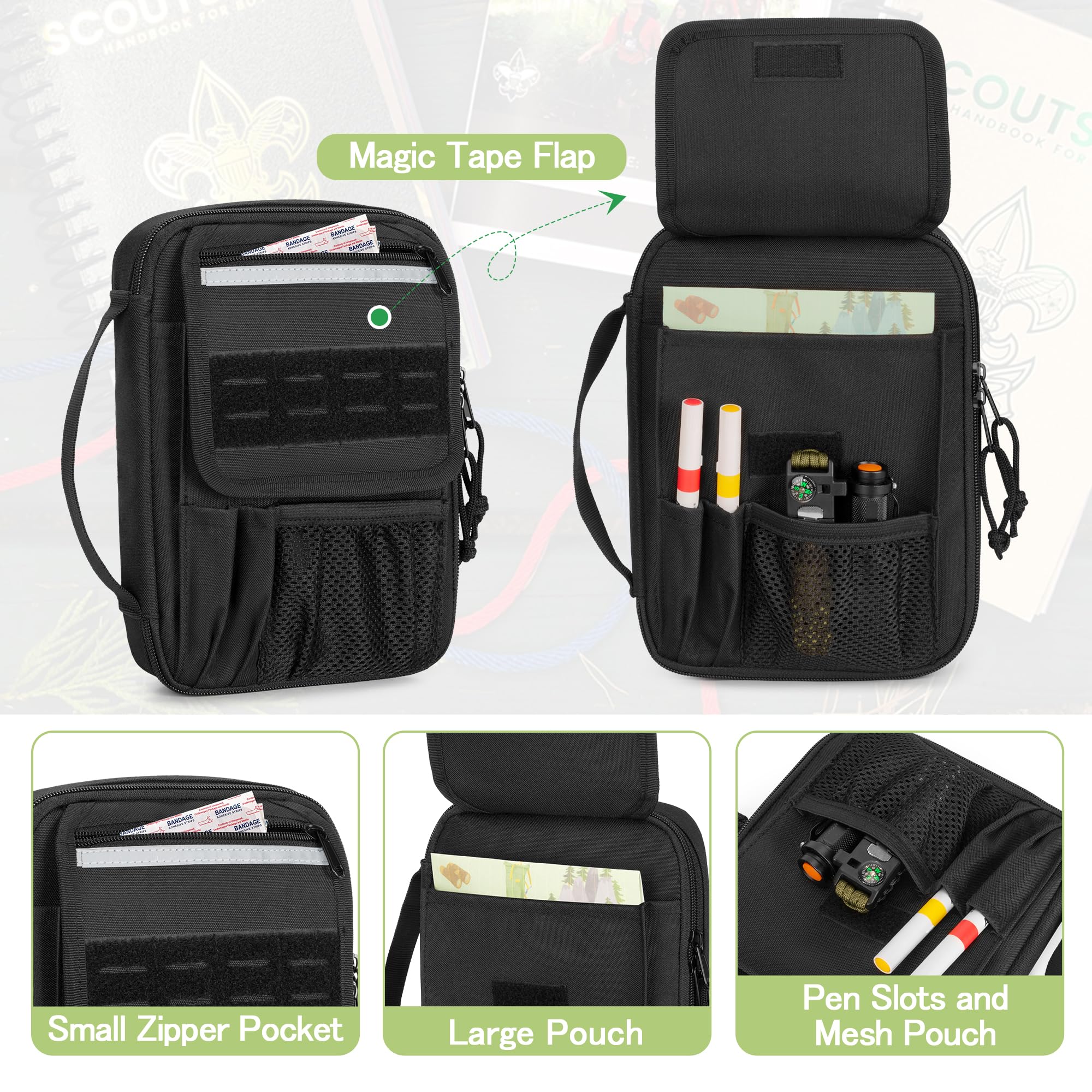 Damero Journal Supplies Storage Case Compatible with Notebooks 22.86 x 16.51 CM, Travel Organizer Holder for A5 Notebooks - Image 3