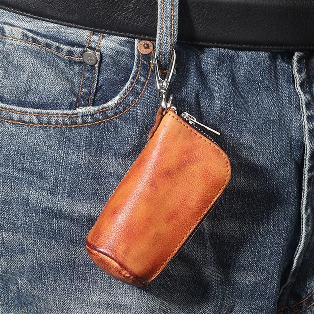 Handmade zipper key case retro universal car