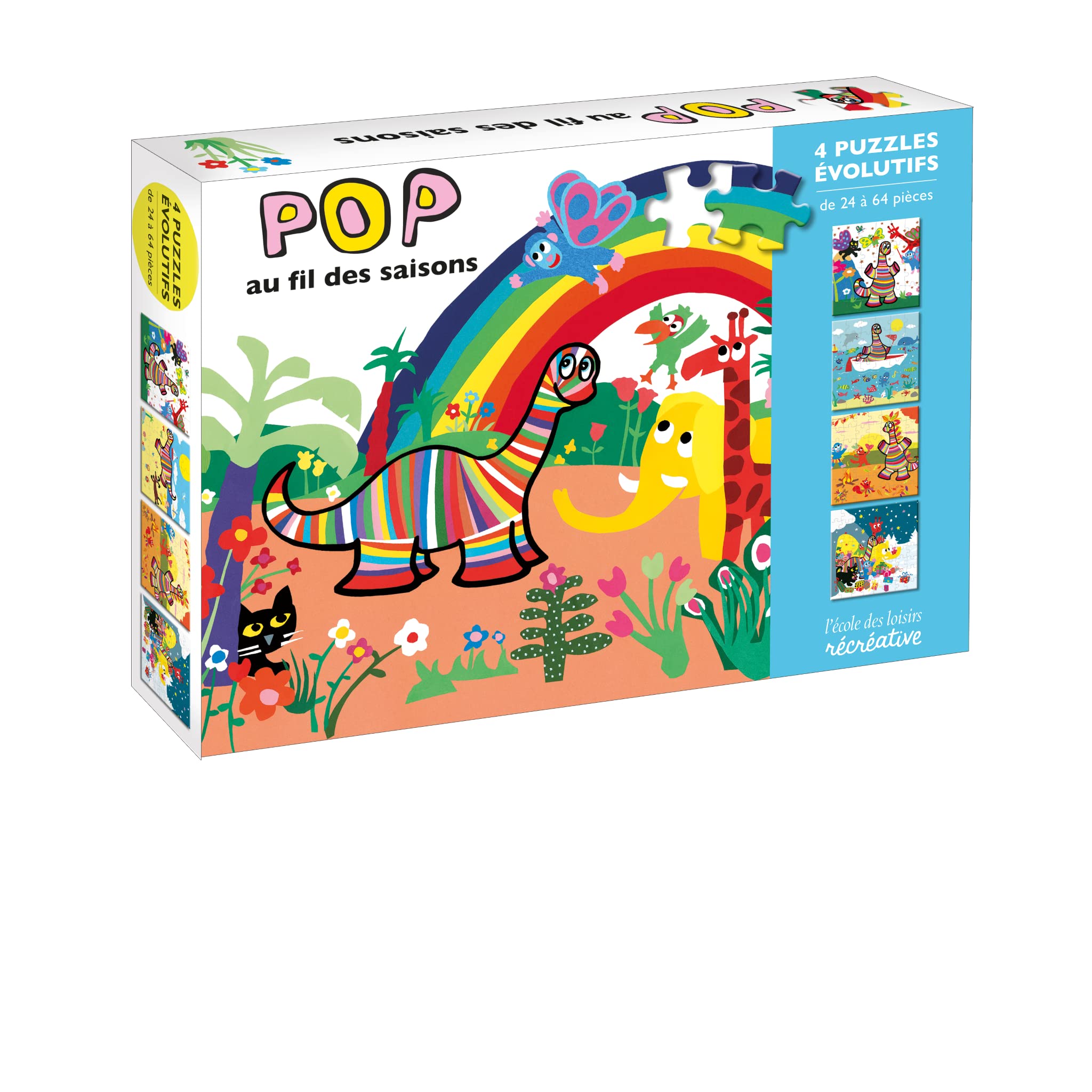 Pop au fil des saisons ! 4 puzzles évolutifs: A partir de 3 ans