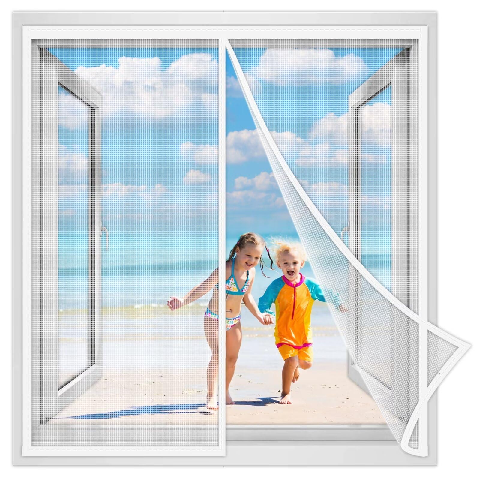 Moustiquaire Porte 170 X 180 Cm MagnéTique Fermeture