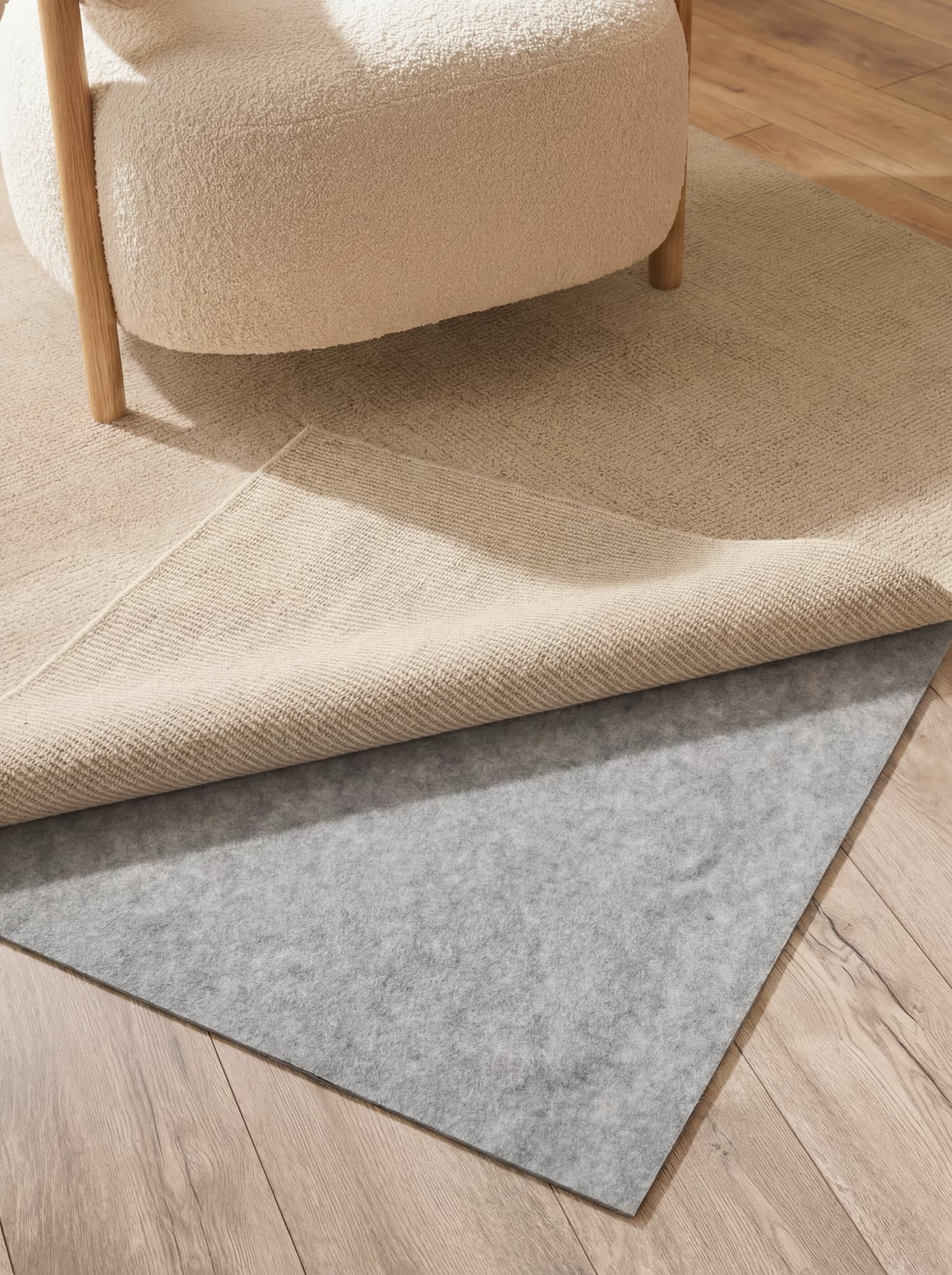 Hanse Home Base - Teppich Unterlage Grip, rutschfestes Teppichpad, Anti-Rutsch-Matte dünn, zuschneidbare Rutschmatte, Teppich Stopper, Universeller Gleitschutz für Boden, Schubladen - Grau, 240x330cm