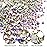 Two Packs of Flatback Rhinestones 4000 Pcs Nail Art Rhinestones Flatback Crystal AB Rhinestone with Picker Pencil and Tweezer for Nail Art and Decoration
