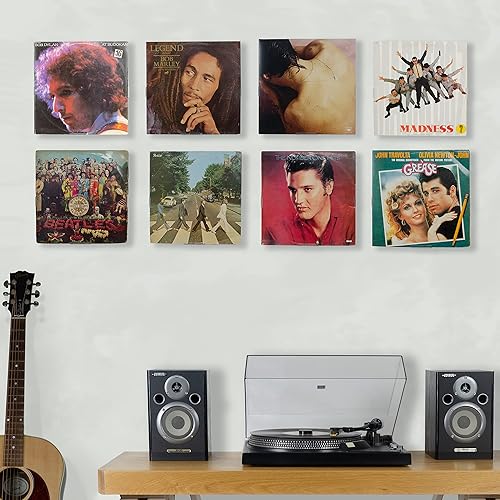 Miniatura 6 de Soporte de pared para discos de vinilo, versátil soporte para discos, revistas y cómics (paquete de 3)